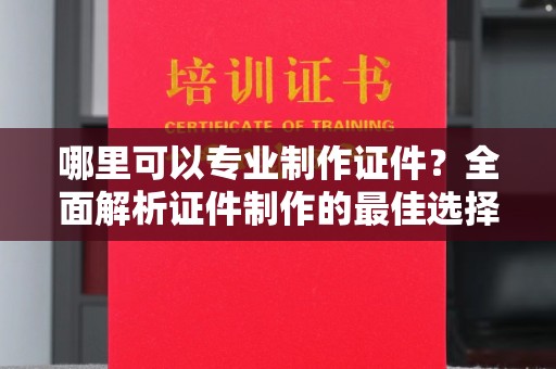 武冈哪里可以专业制作证件？全面解析证件制作的最佳选择